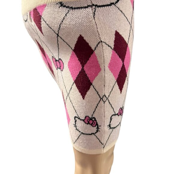Hello‎ Kitty Forever 21 Women XS Limited Edition Argyle Stretchy Mini Skirt - Picture 2 of 3